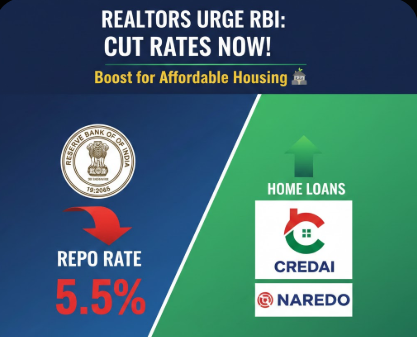 CREDAI Urges RBI to Cut Repo Rate to Boost Affordable Housing Demand